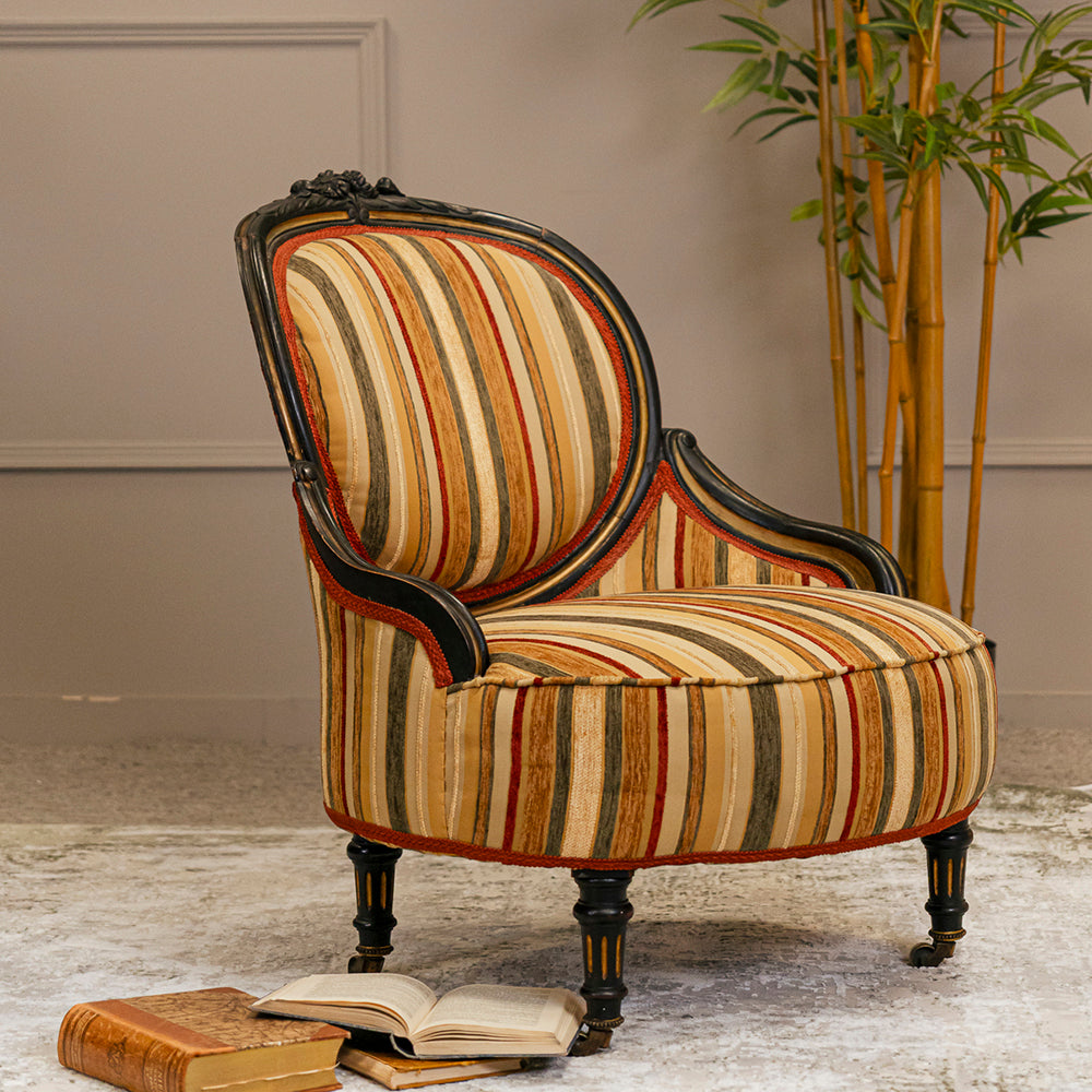 19th Century Ebonised Nursing Chair