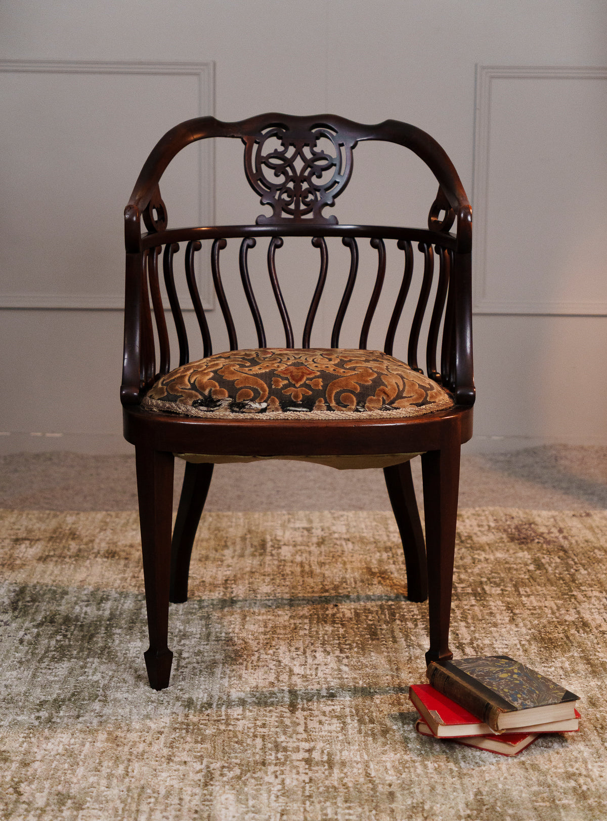 Antique 19th Century Mahogany Elbow Chair