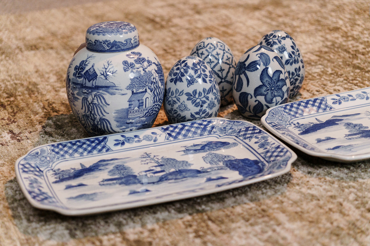 Antique Mason's Blue & White Decorative Collection