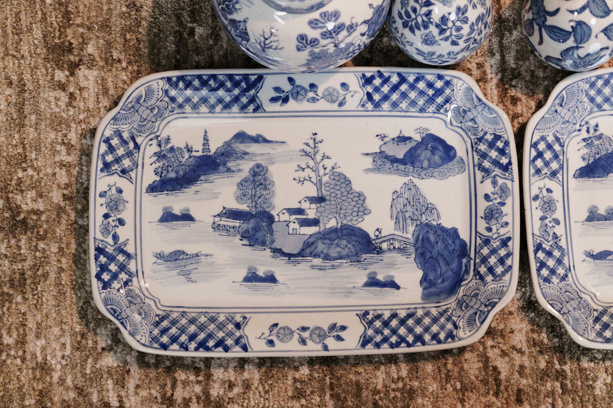 Antique Mason's Blue & White Decorative Collection