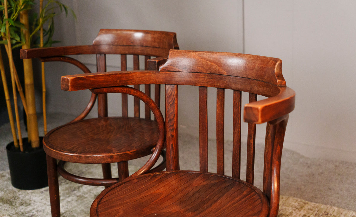 Antique Pair of Bentwood Armchairs