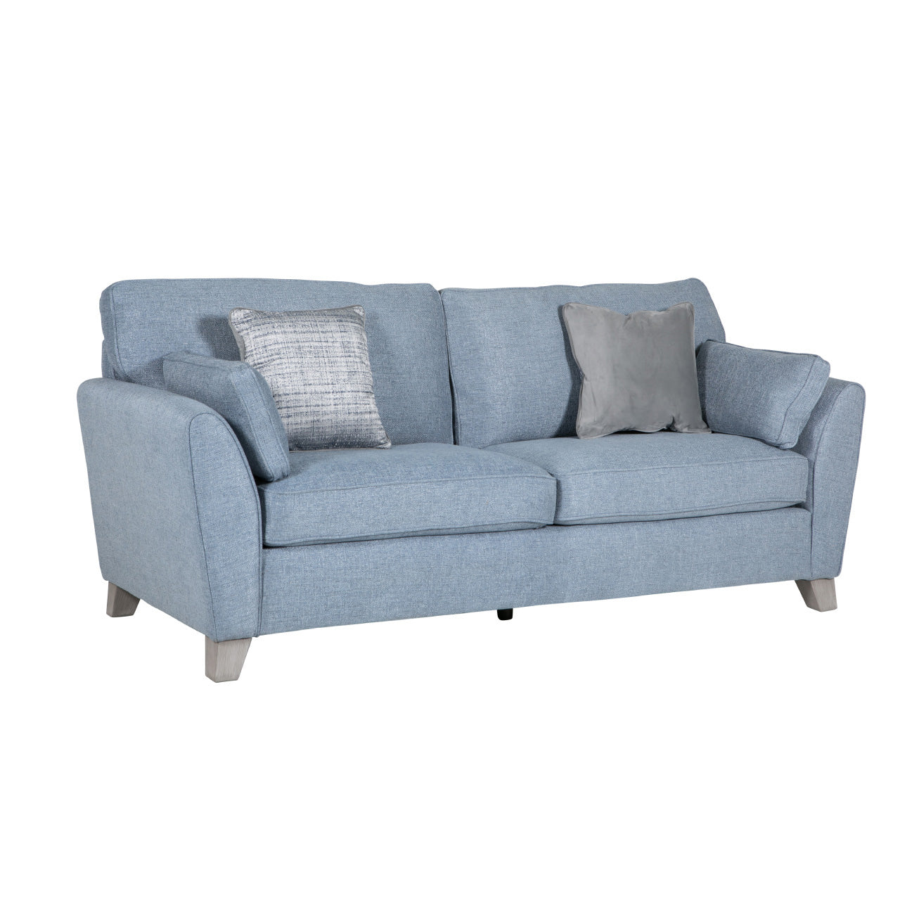 Cantrell 3 Seater Blue Sofa