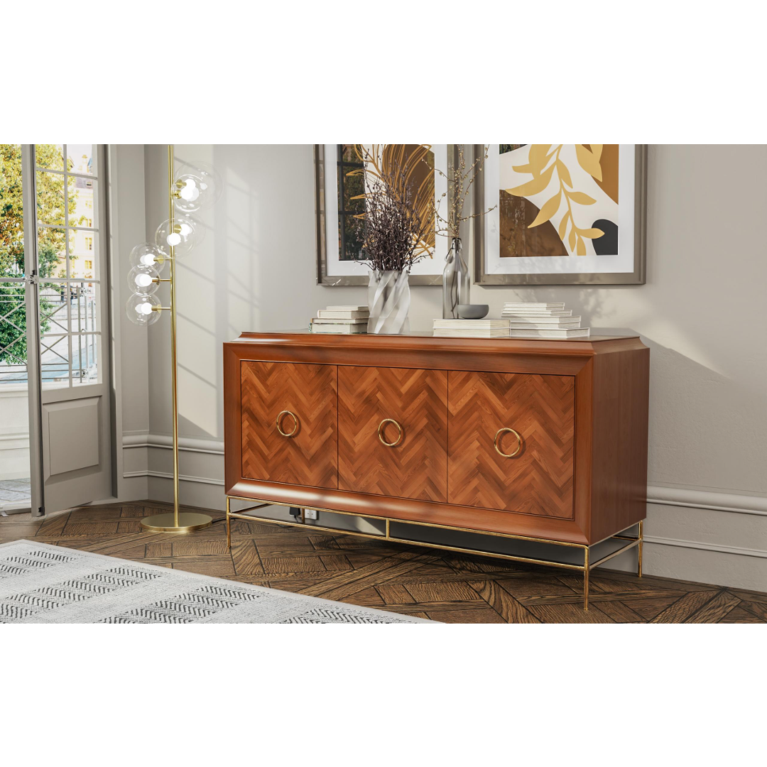 Claridge 3 Door Sideboard ā Cherry Oak