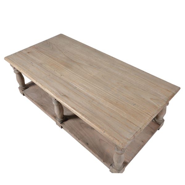 Herritage Reclaimed Wood Coffee Table with Turned Legs