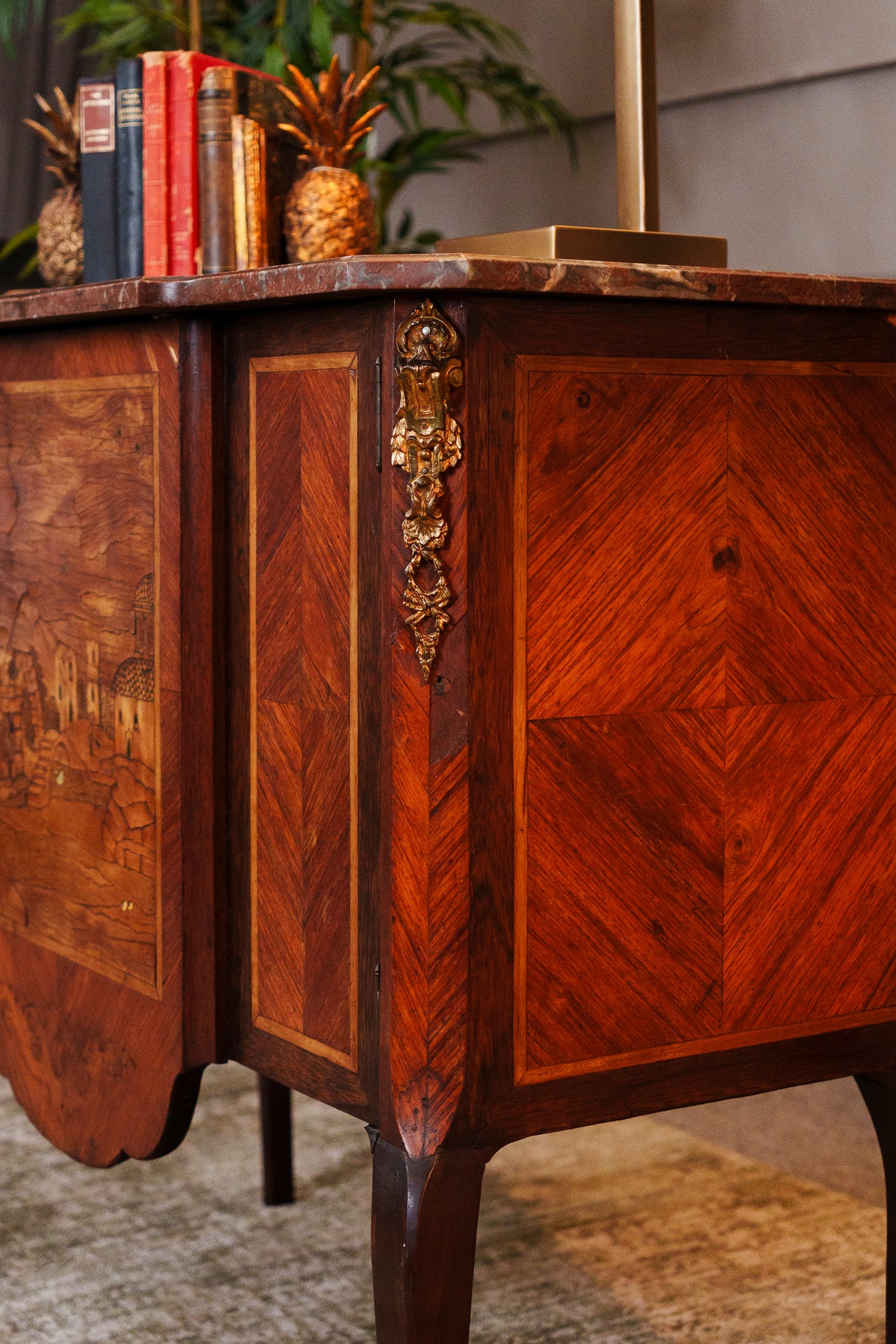 Continental Kingwood parquetry and giltbrass Cabinet
