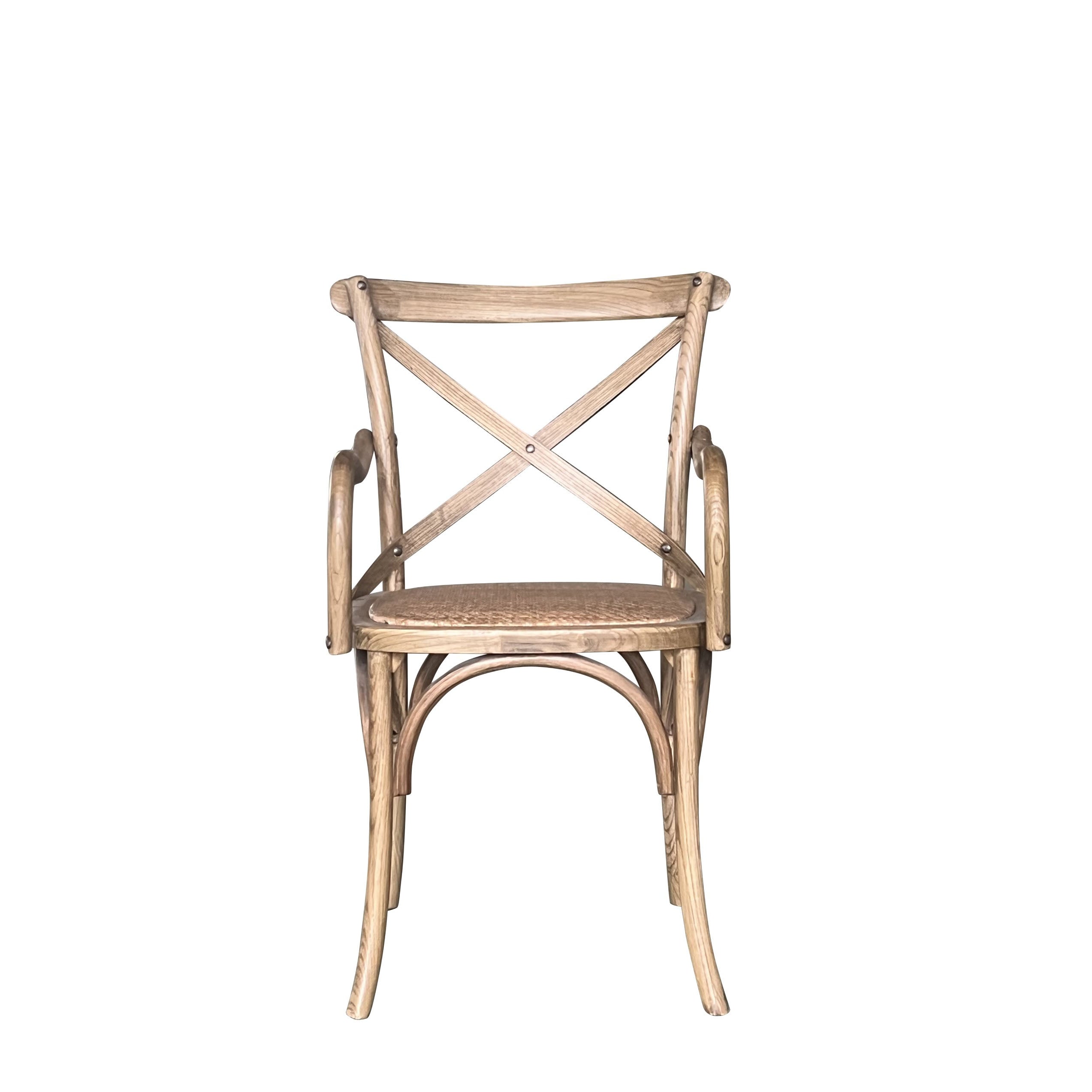 Malta Bentwood Bistro Carver Chair - Natural Oak