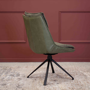 Daly Green Dining Chair Back view