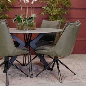 Daly Green Dining Chair Room setting