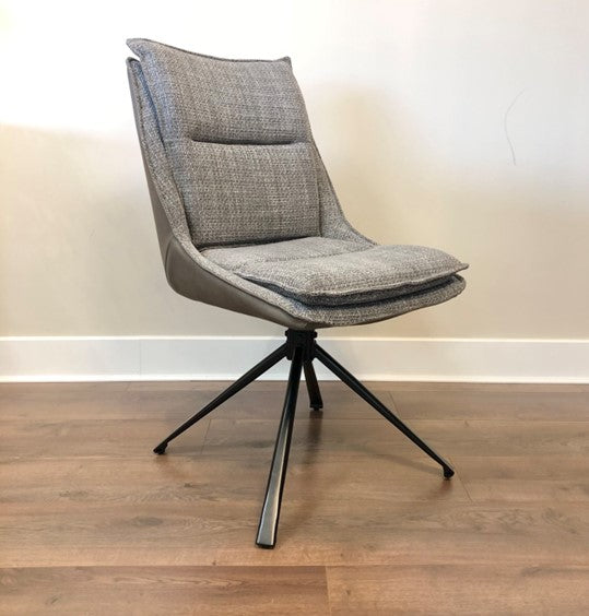 Daly Grey Dining Chair Front View