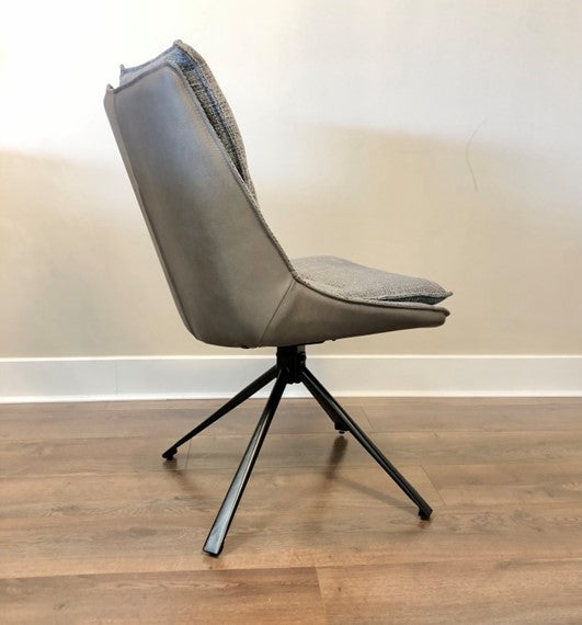 Daly Grey Dining Chair Side View