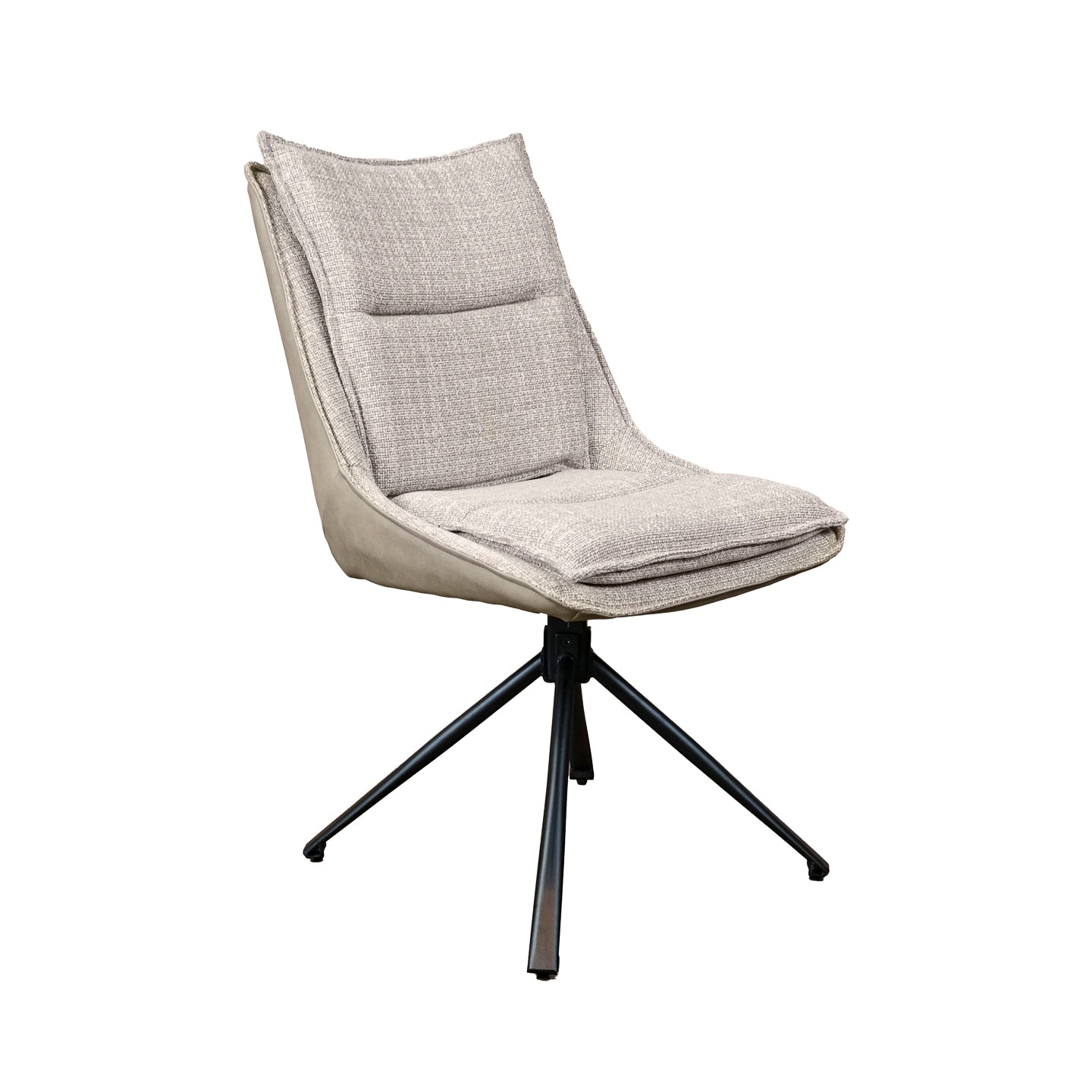 Daly Swivel Dining Chair Light Brown
