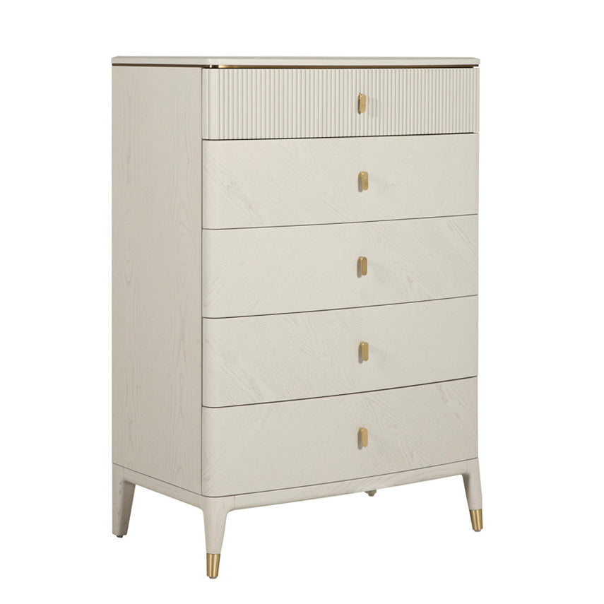 Diletta 5 Drawer Stone Chest of Drawers