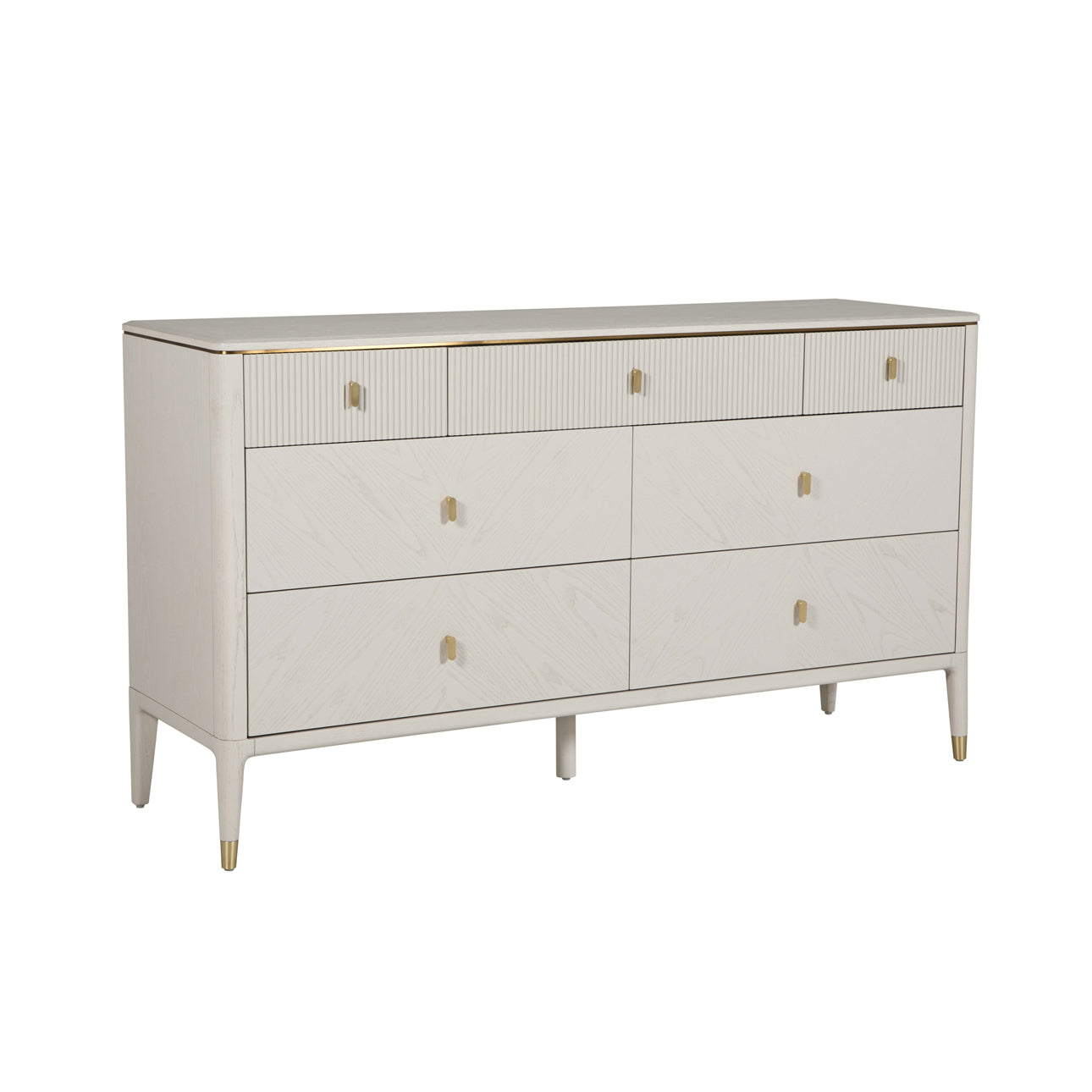 Diletta 7-Drawer Stone Dressing Chest
