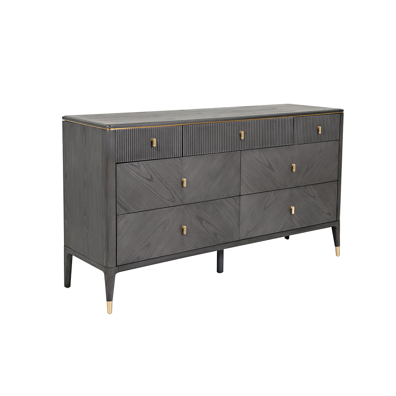 Diletta 7-Drawer Ebony Dressing Chest