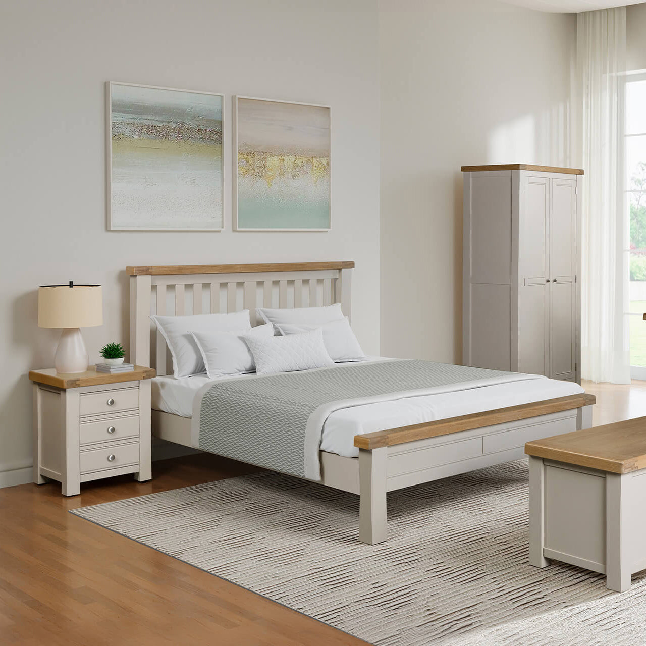 Doune 3 Drawer Bedside Table