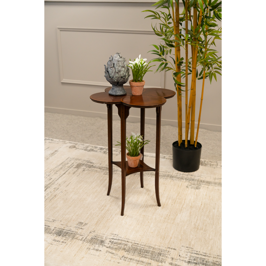 Edwardian Mahogany and Satinwood Inlaid Occasional Table