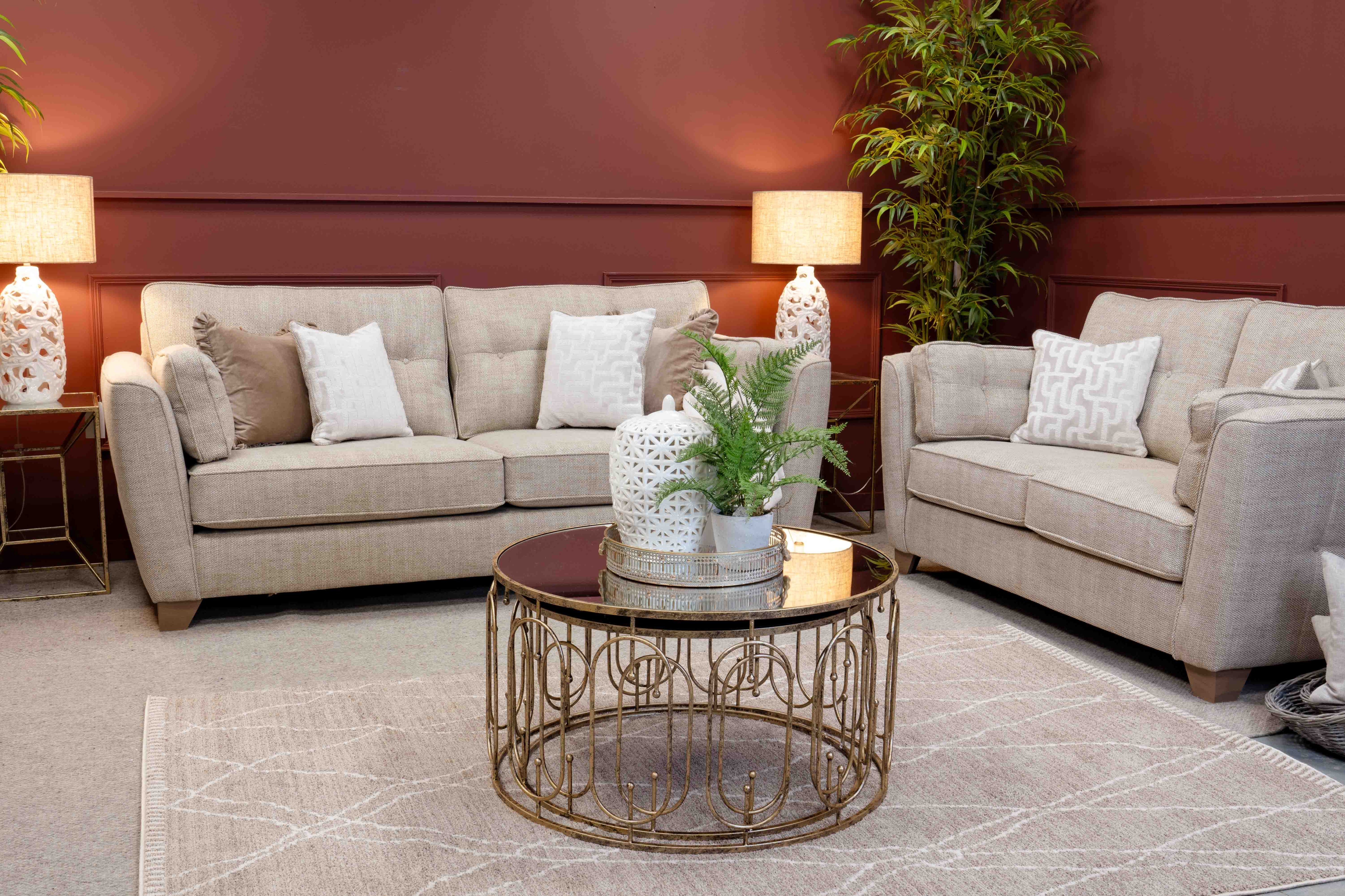 Dylan Fabric 4 Seater Sofa