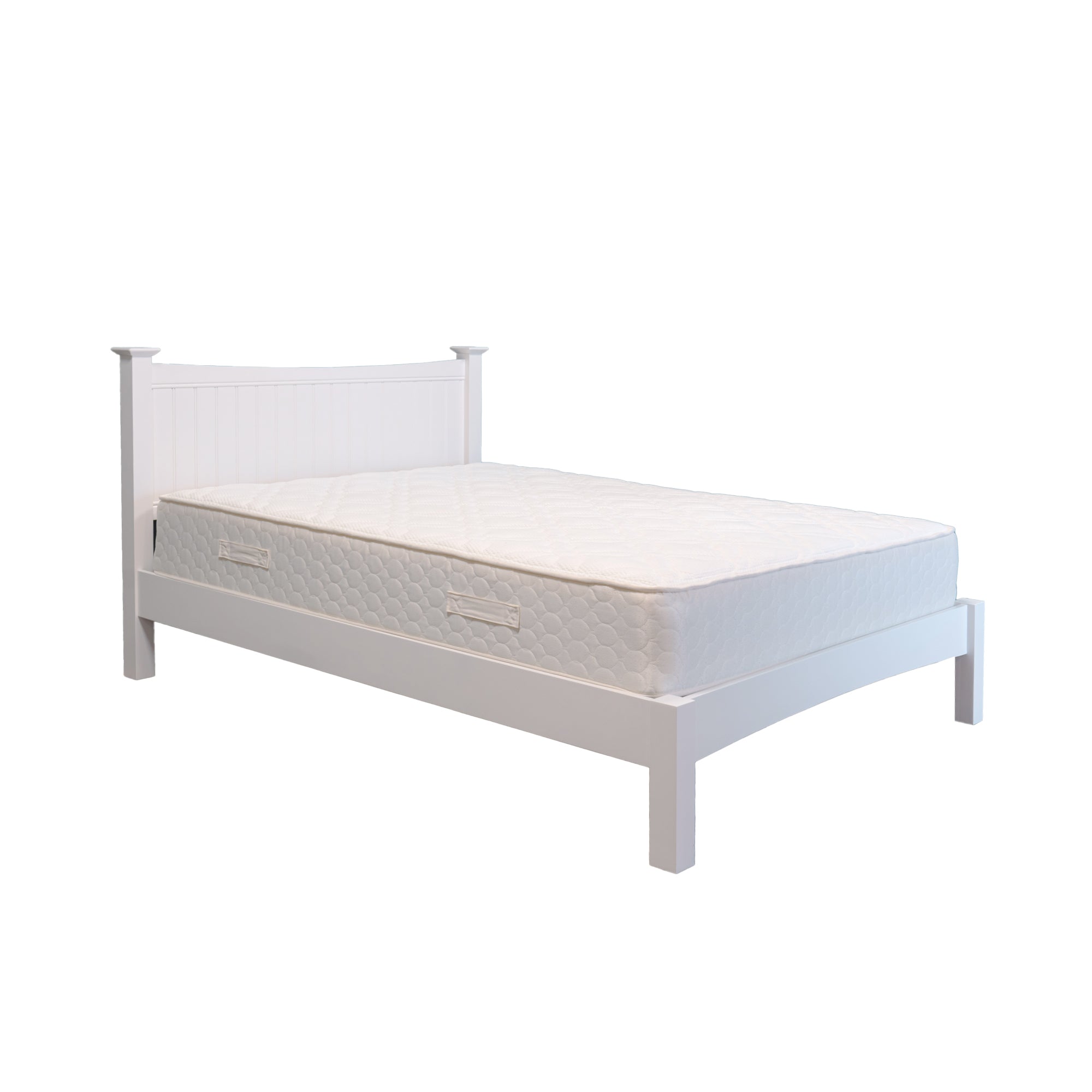 Layla 3ft Single Off-White Wood Bed Frame
