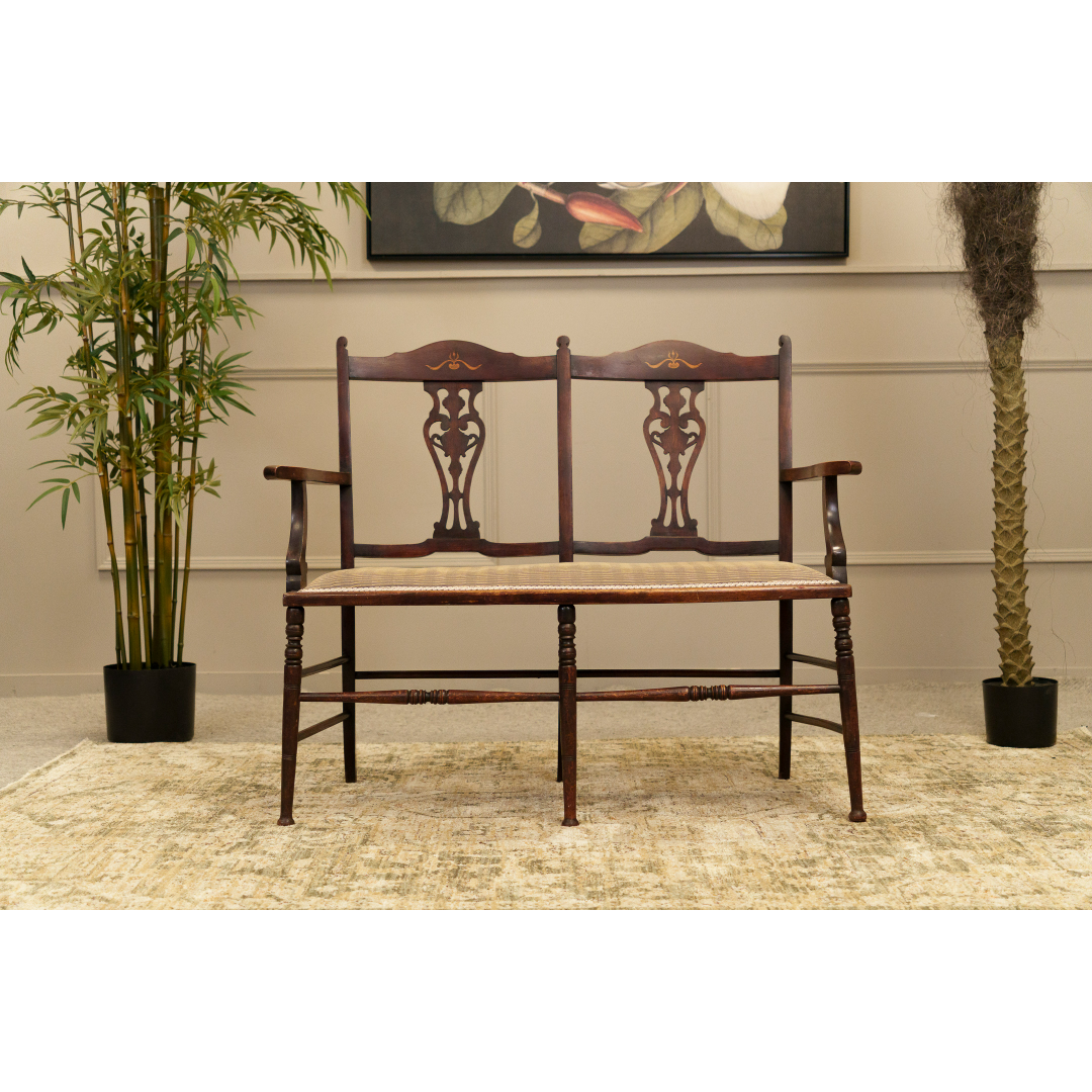 Beechwood Upholstered 2 Seater