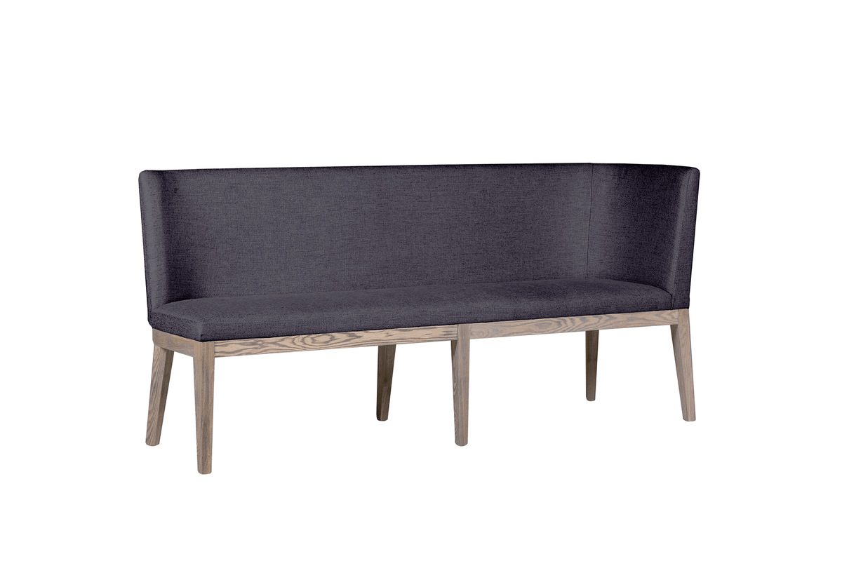 Falun Corner Bench - Dark Grey