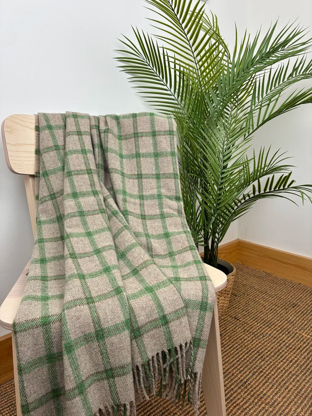 Forever Shale Green Plaid Throw