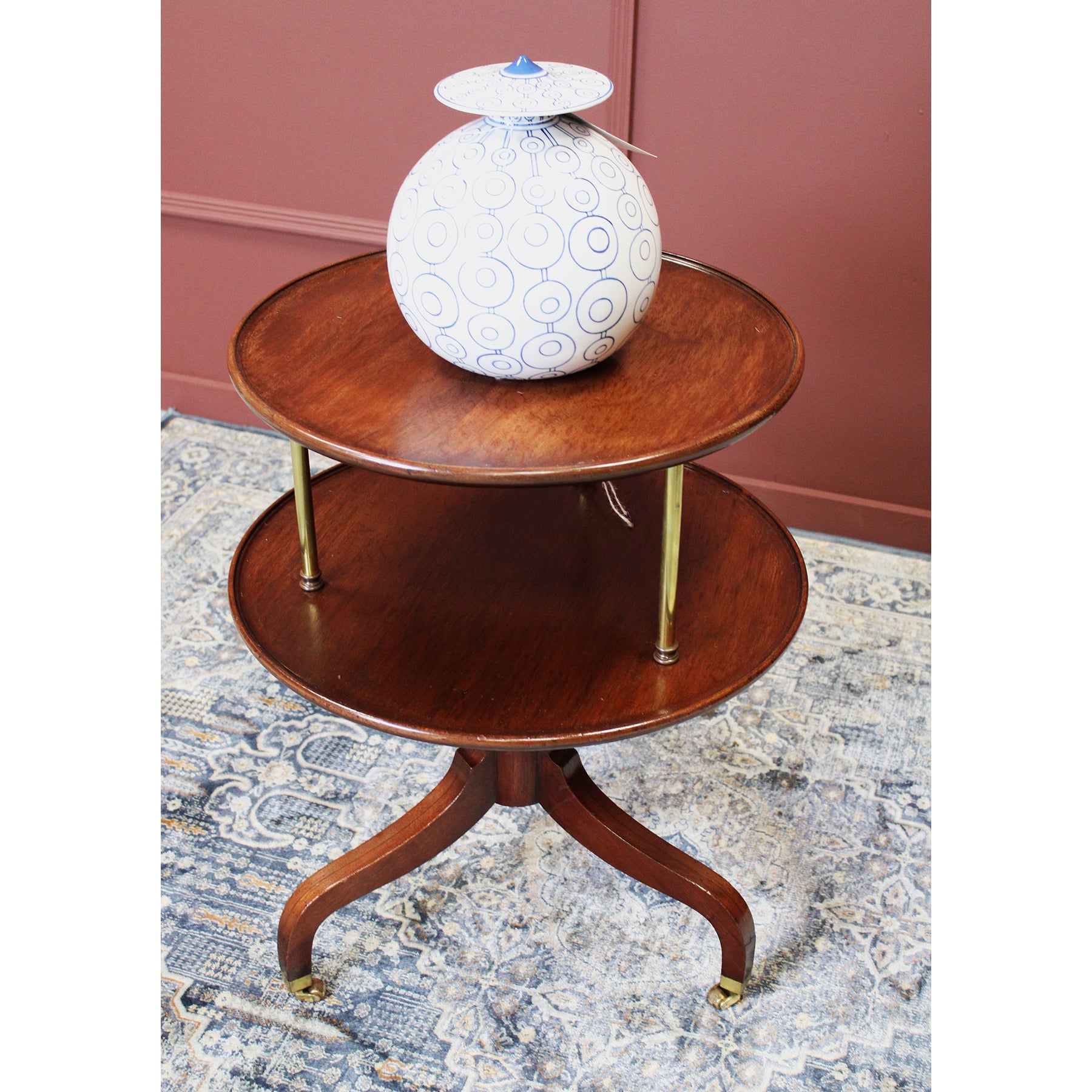 Georgian Two Tier Revolving Table