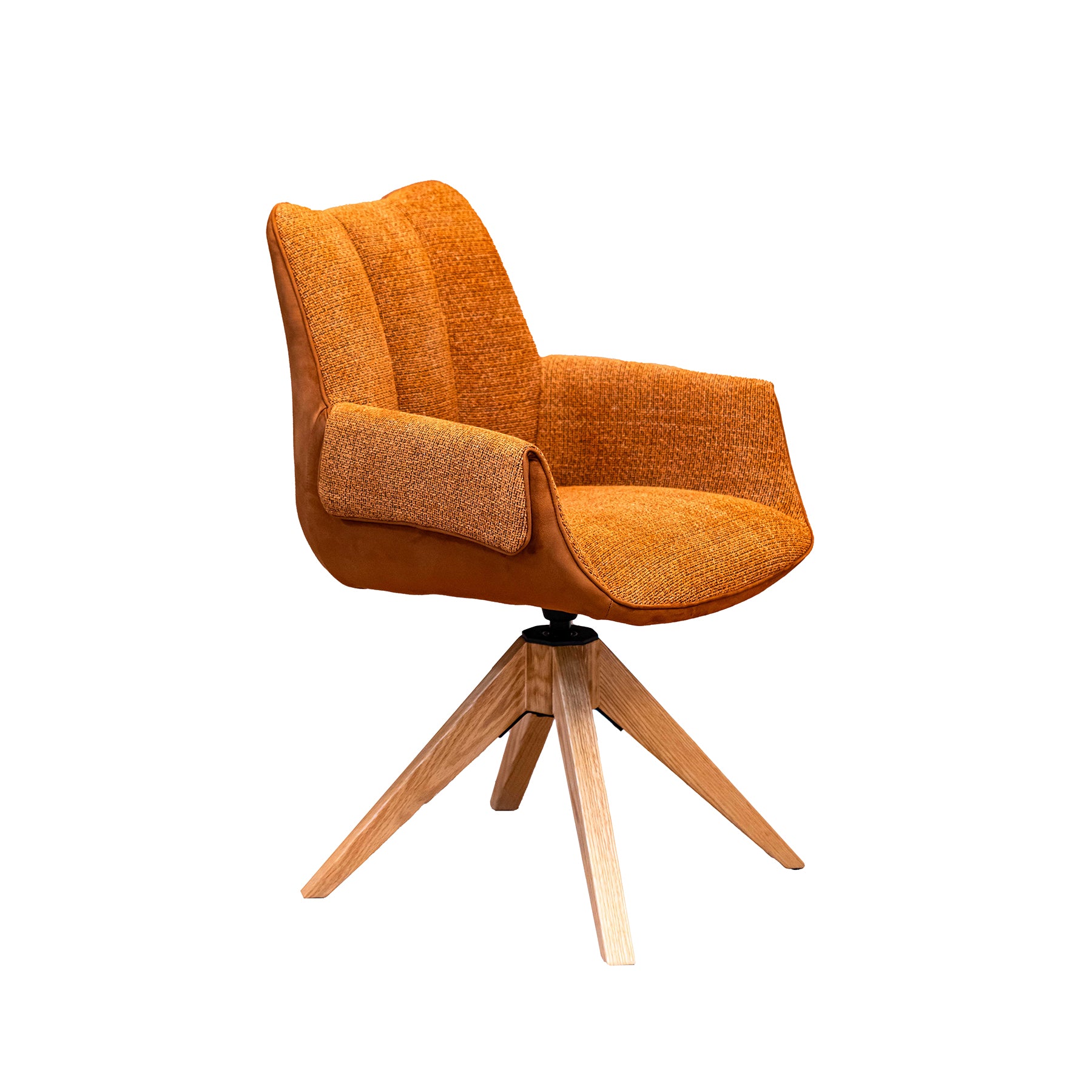 Giro Oak Swivel Dining Chair