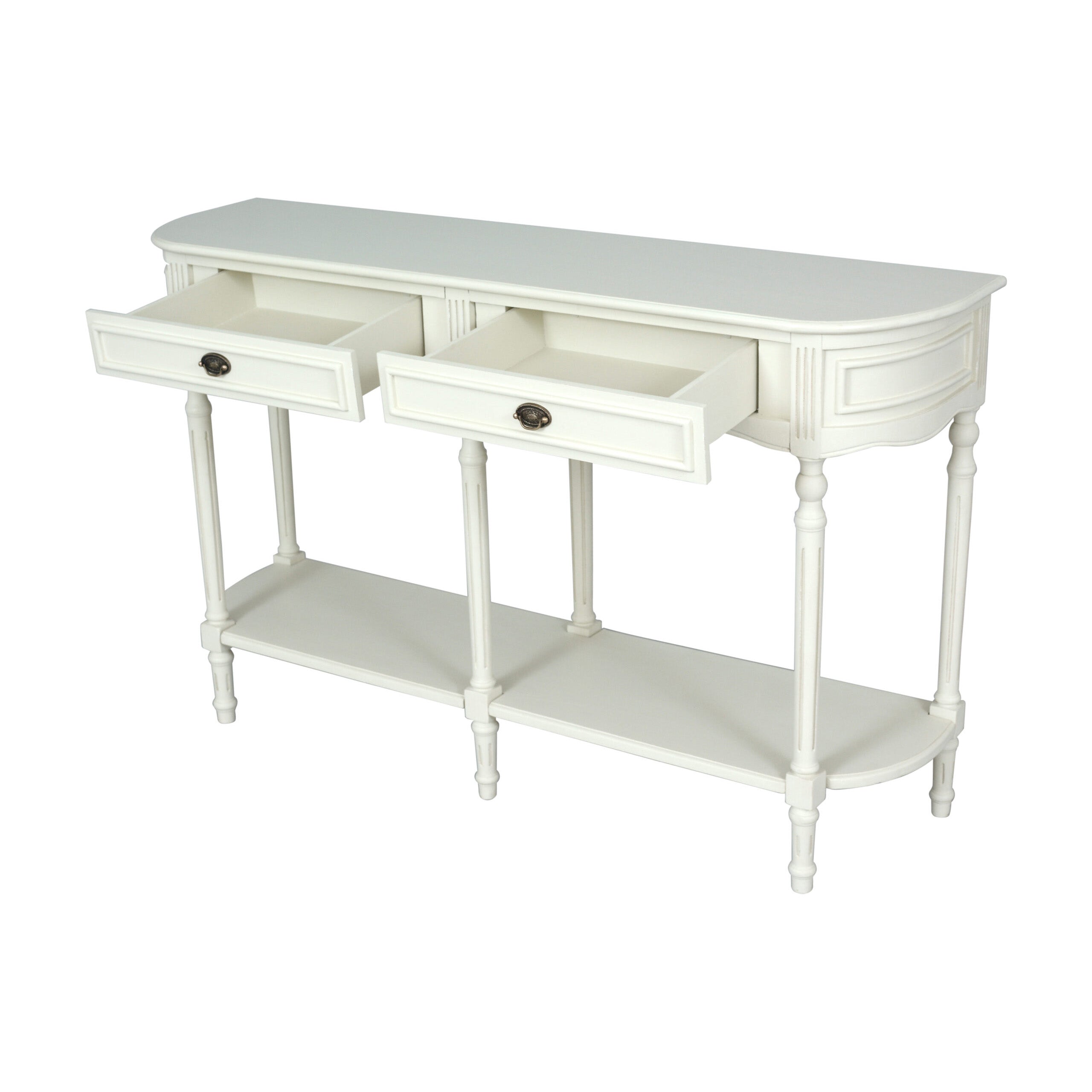 Hermitage 2 Drawer 1 Shelf Console Table