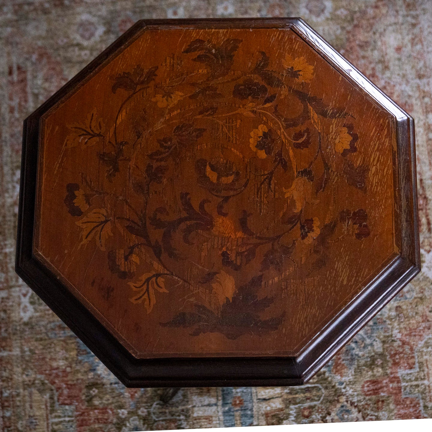 Inlaid Octagonal Occasional Table