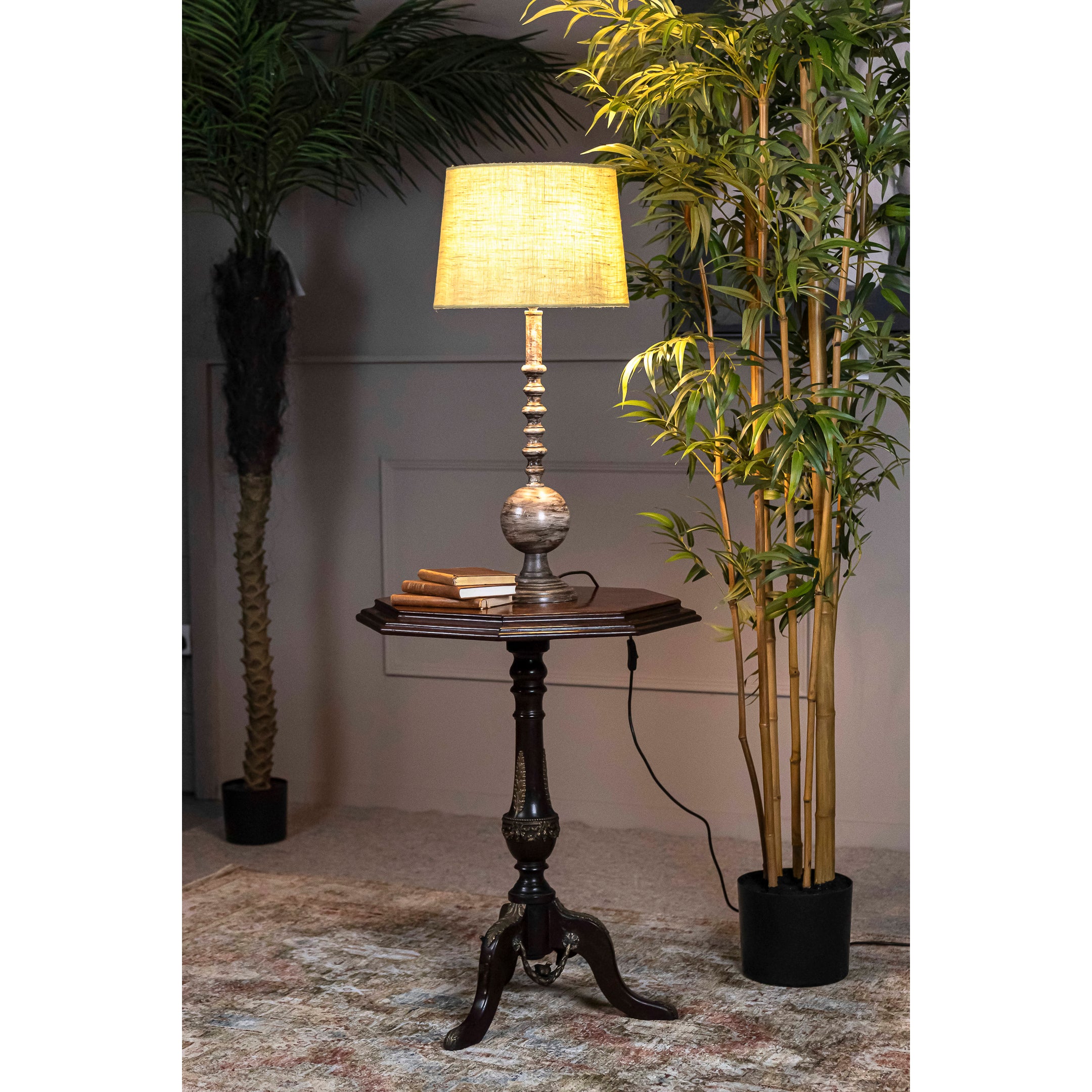 Inlaid Octagonal Occasional Table