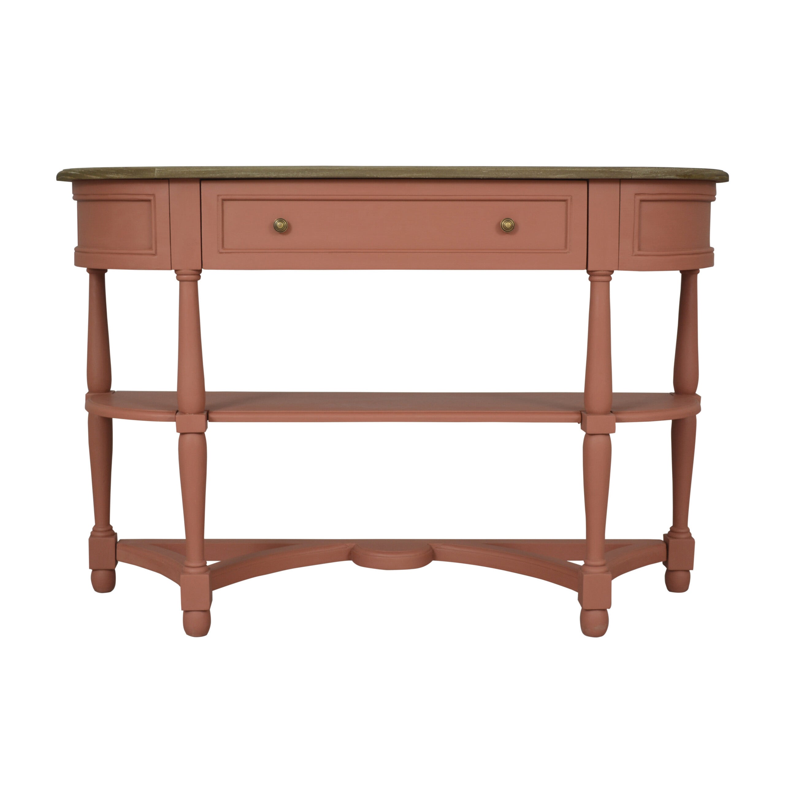 Jardin 1 Drawer Console Table with 2 Shelves – Red