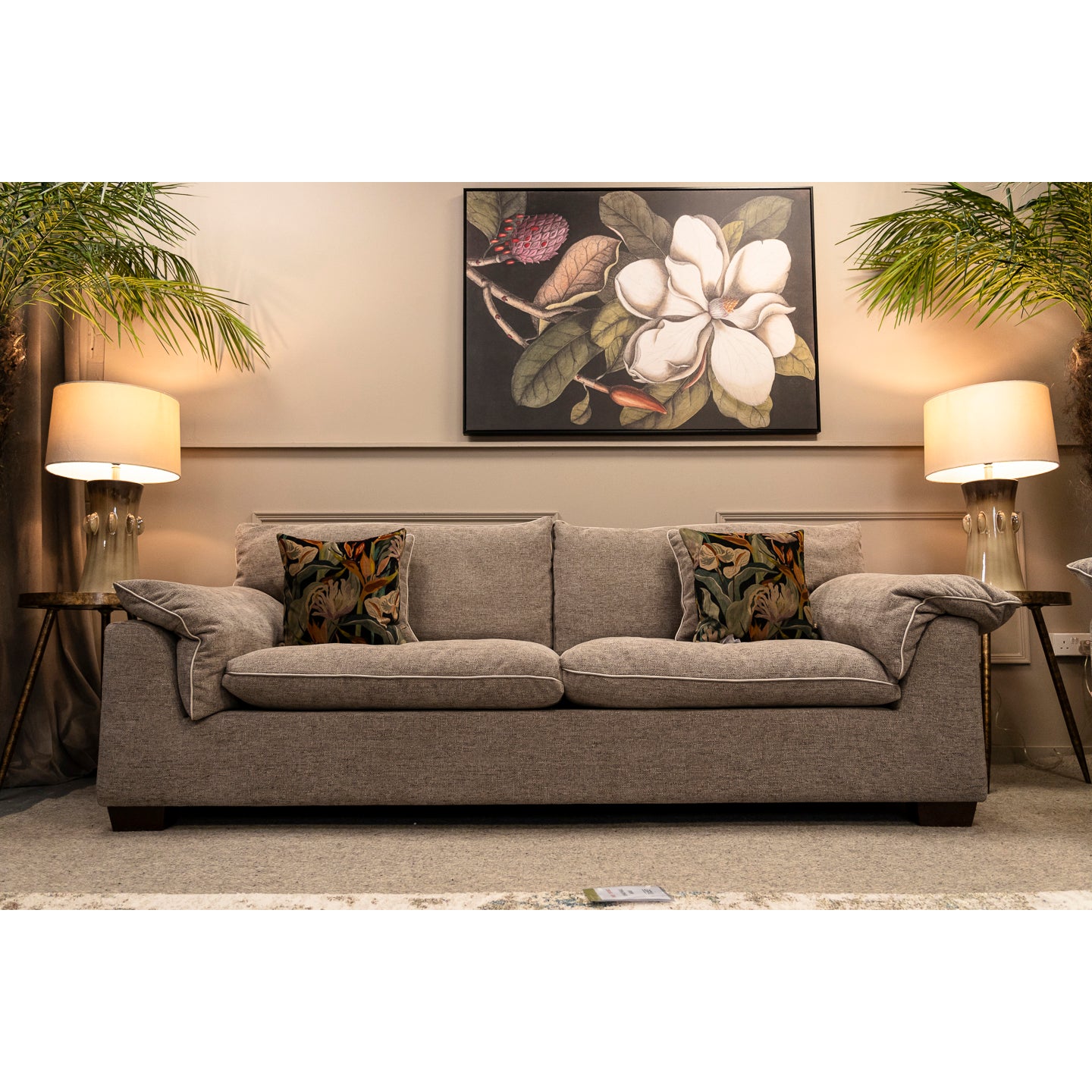 Kiera 3 Seater Sofa - Mushroom
