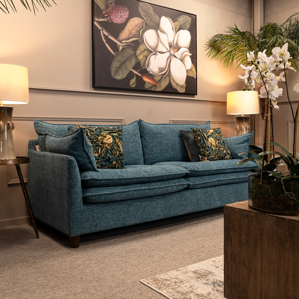 Lara 3 Seater - Deep Turquoise