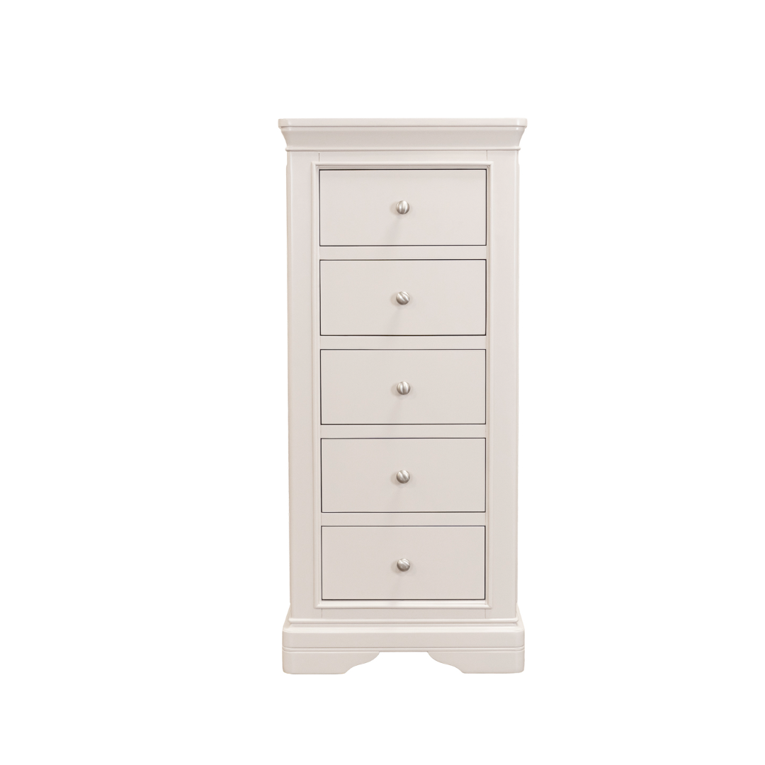 Lara Tall Boy 5 Drawer -Light Taupe