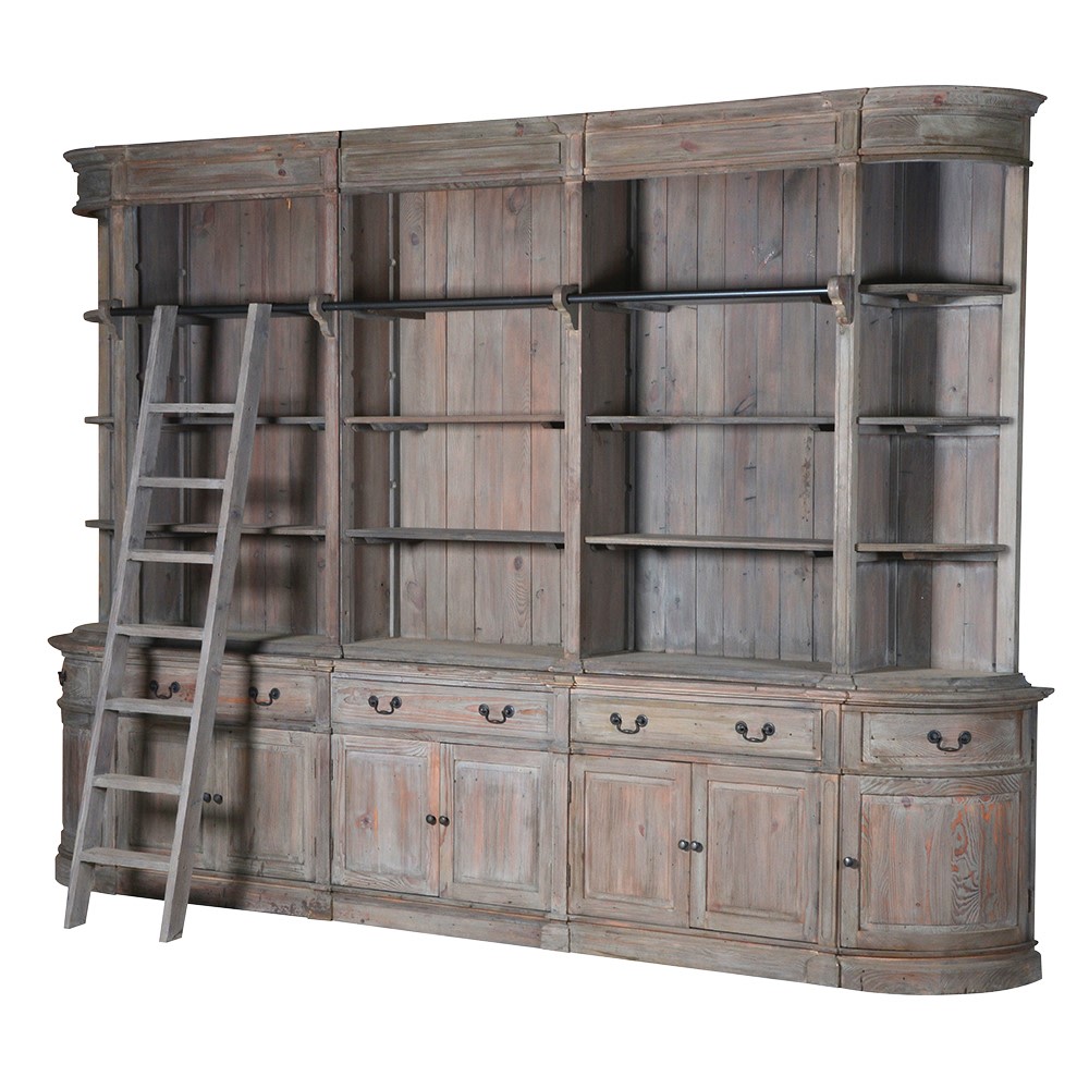 Loire Grand Bookcase with Ladder