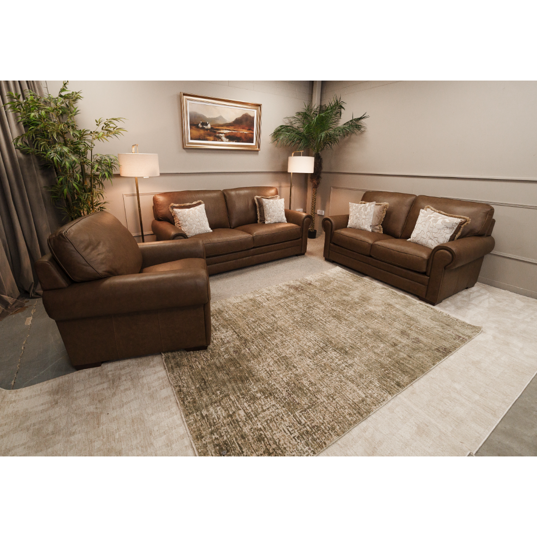 Lucca 3 Seater Sofa - Leather