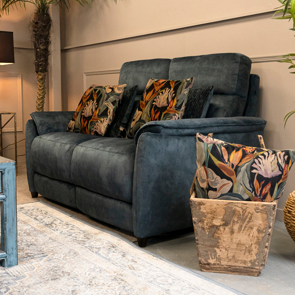 Michelangelo Fabric 2 Seater Powered Recliner Sofa