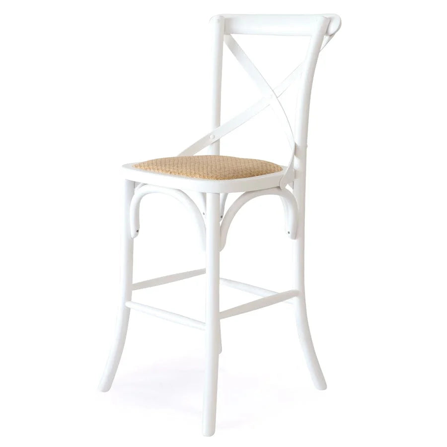 Malta X Back Barstool White