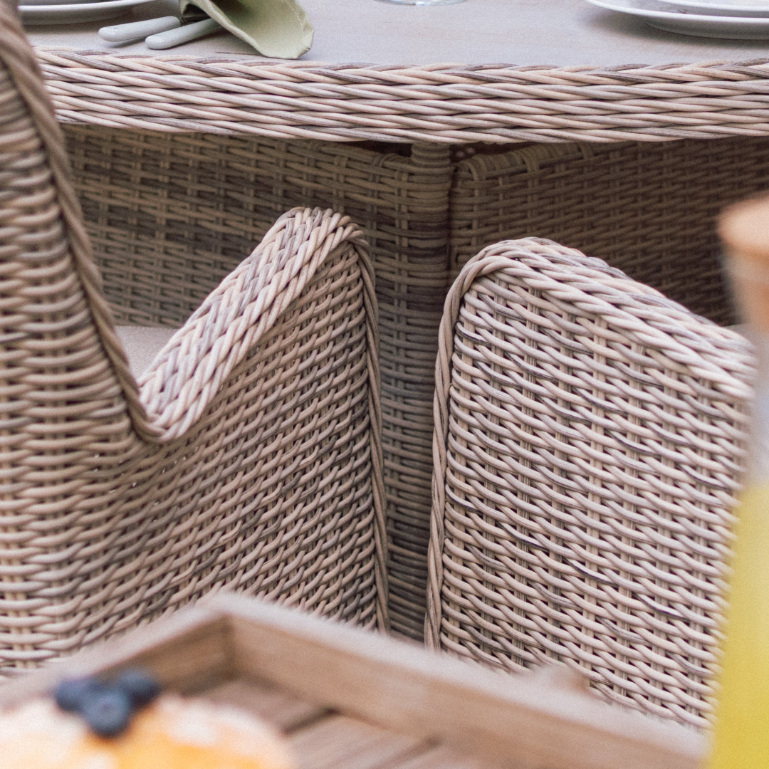 Muckross 6 Seater Round Dining Set – Natural