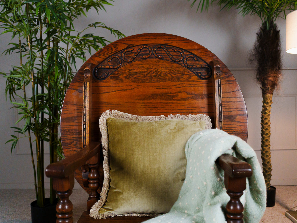 Antique Oak Monk's Chair