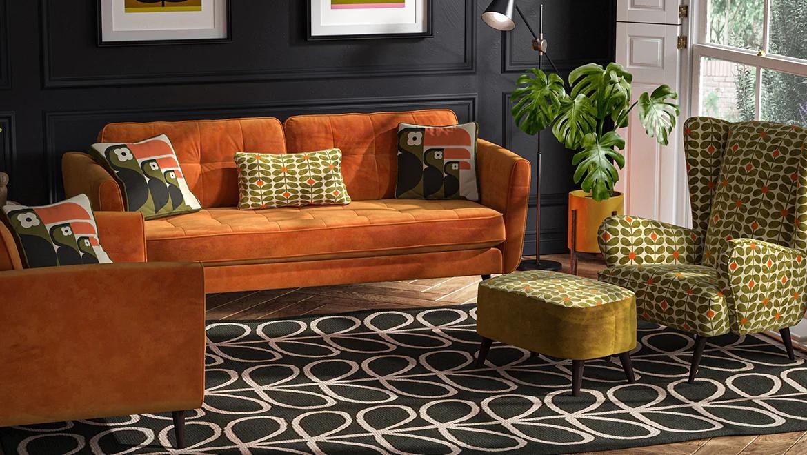 Orla Kiely Sofas Available At Flanagan Kerins Furniture Store