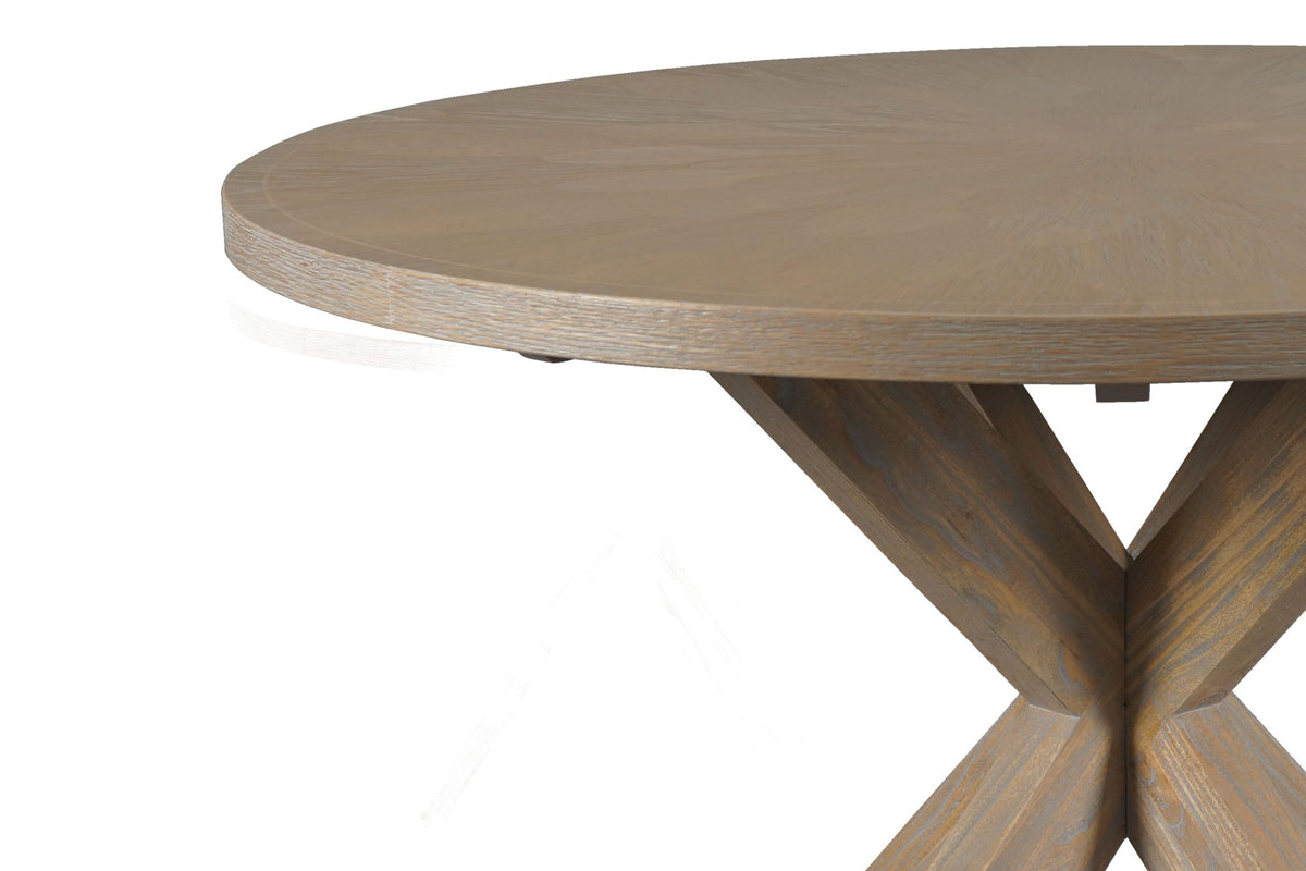 Preston Round Oak Dining Table 120cm