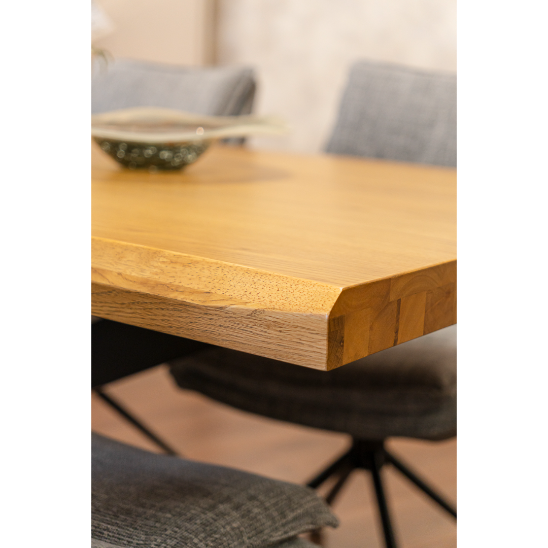 Redmond Dining Table 1.8M & Grey Daly Chairs x 6