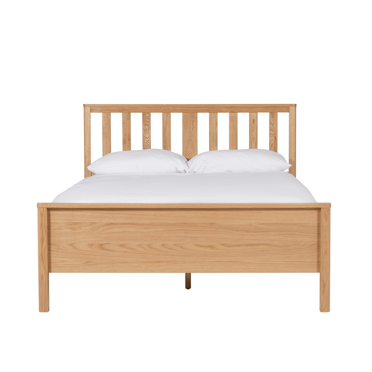 Renata 5ft Bed Low Footboard Oak front view