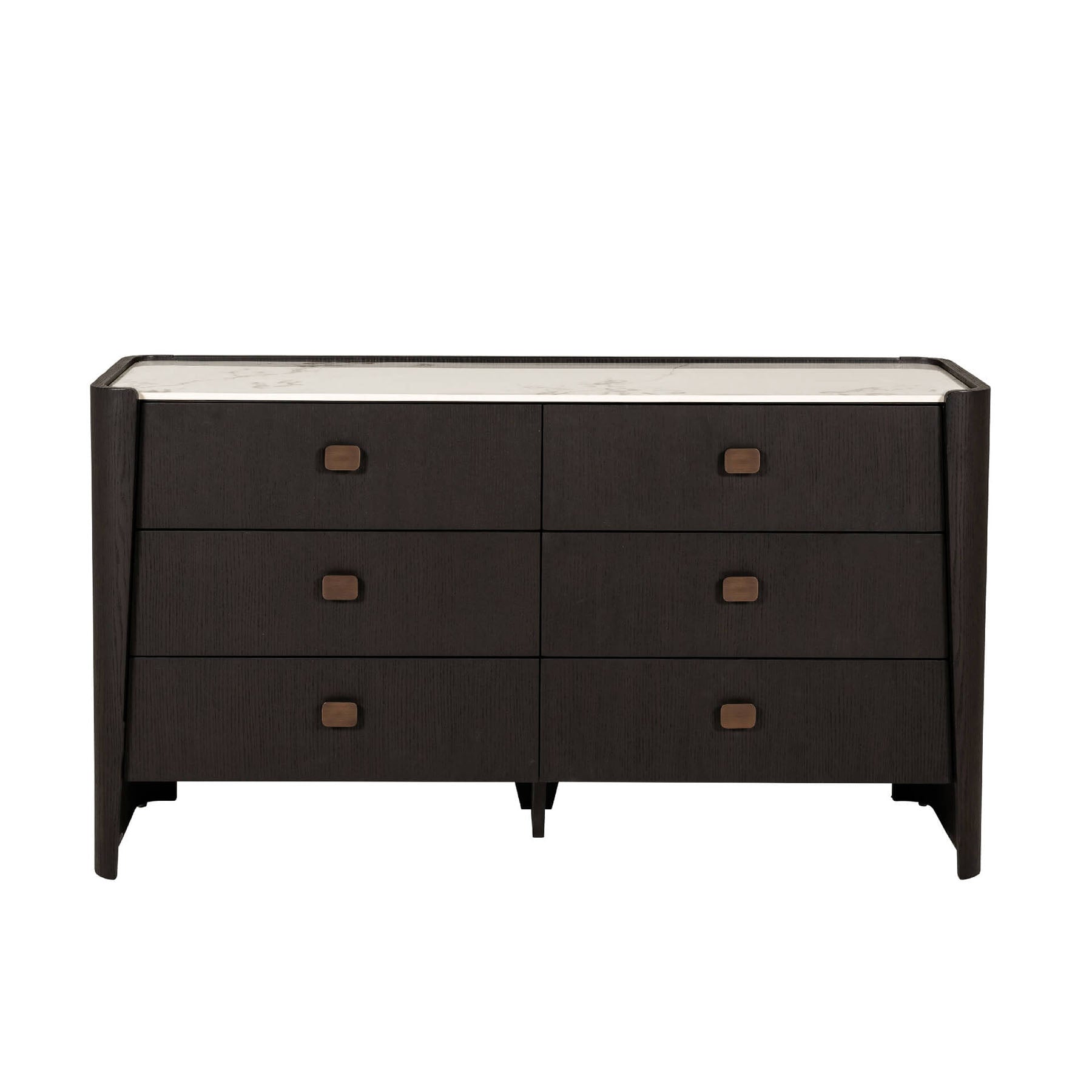 Rhodes 6 Drawer Ebony Dressing Chest