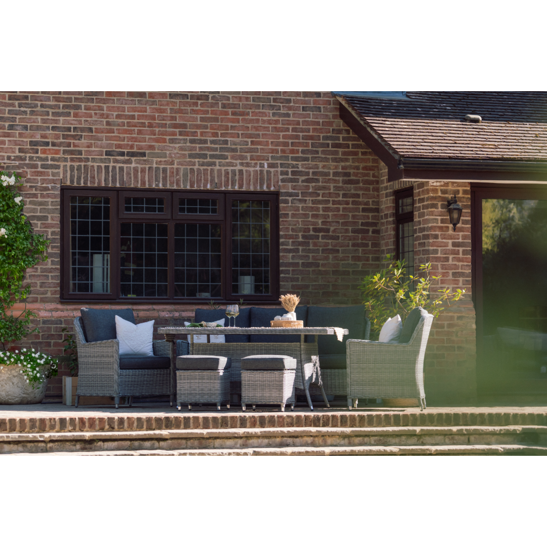 Sandycove 6‑Piece Lounge Dining Set – Grey