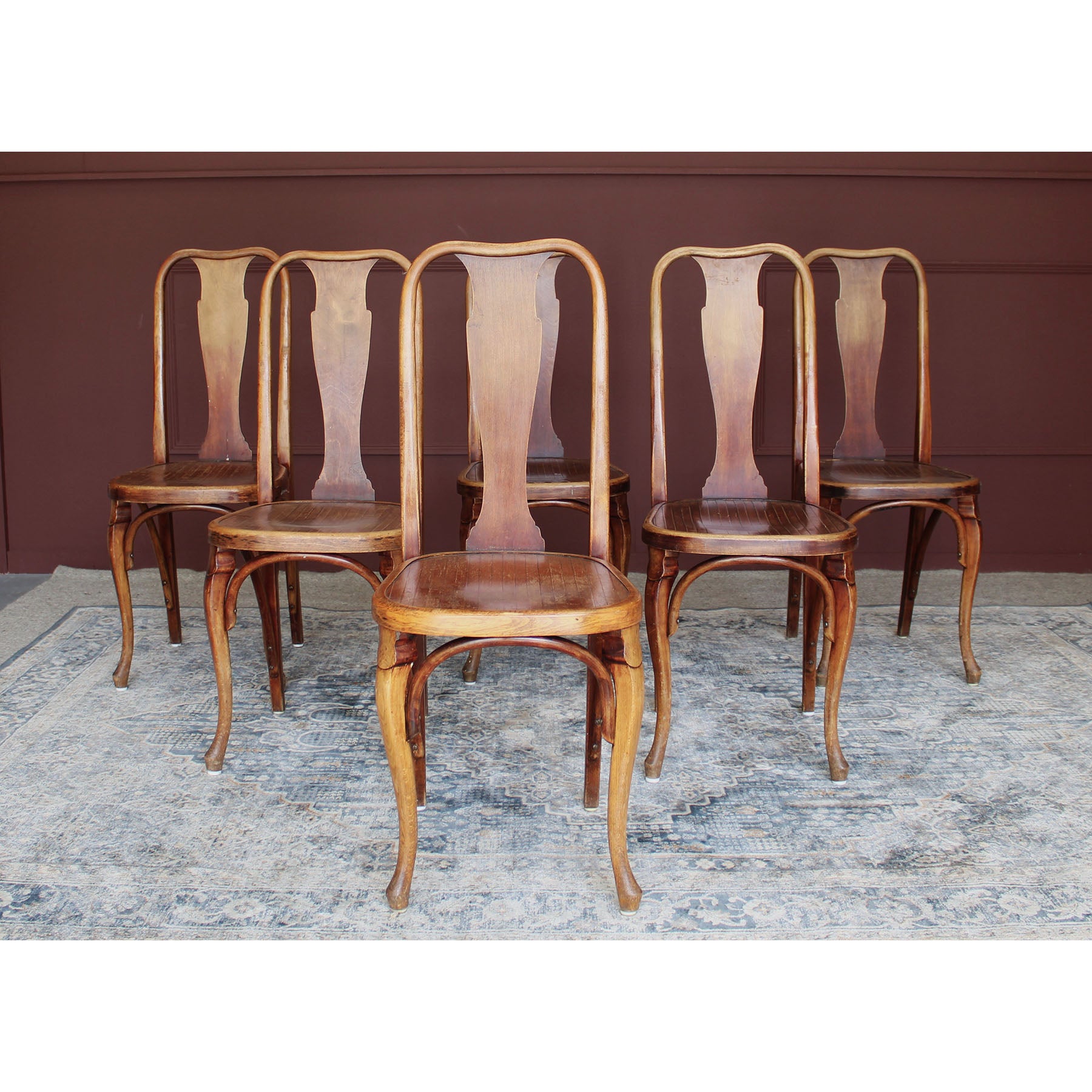 Set of 6 Bentwood Chairs