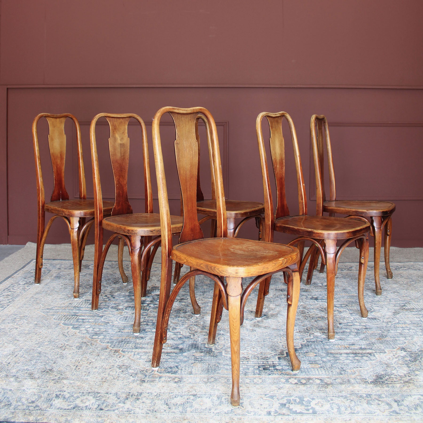 Set of 6 Bentwood Chairs