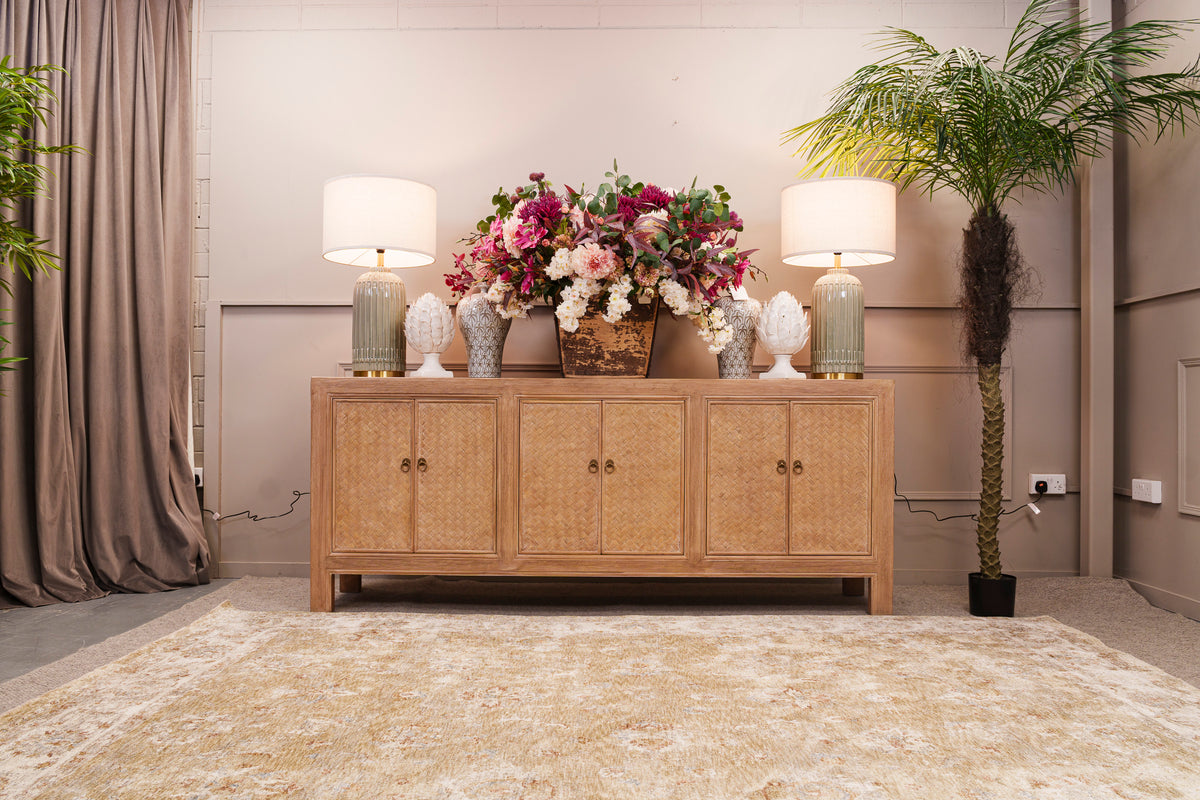 Six Door Pine Cabinet