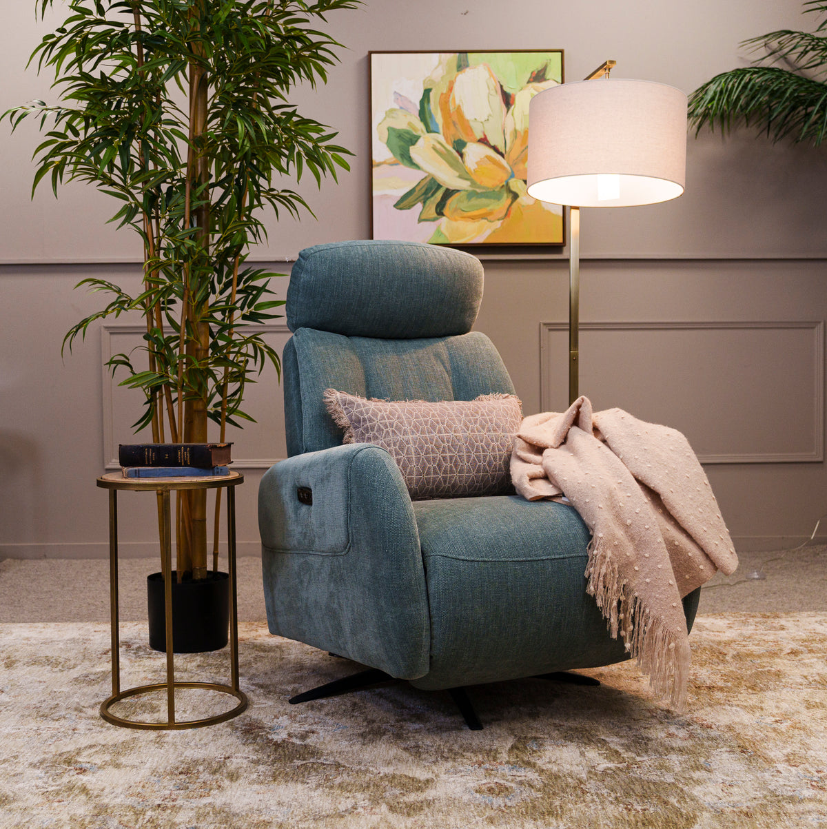 Thor Fabric Battery Recliner Chair